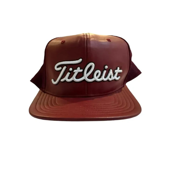 Titleist Snapback Baseball Cap Adjustable Golf Hat Official MLB Wine Recruitment - Picture 1 of 4